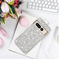 thumbnail image 2 of Compatible with Google Pixel 7 Pro Case Glitter Bling Google Pixel 7 Pro Phone Case for Girls Cute Bumper Shockproof Protective Cases (Silver), 2 of 14