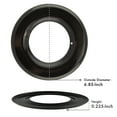 thumbnail image 5 of Range Kleen P200 Round Heavy Duty Black Porcelain Drip Pan, Style "H", 5 of 6