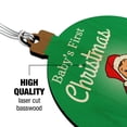 thumbnail image 3 of Baby's First Christmas Wood Christmas Tree Holiday Ornament, 3 of 6