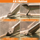 thumbnail image 5 of Herramientas de calafateo de acero inoxidable mejoradas, herramienta de acabado de sellador 4 en 1 con 5 escurridores de silicona, herramienta para quitar lechada, 5 of 5