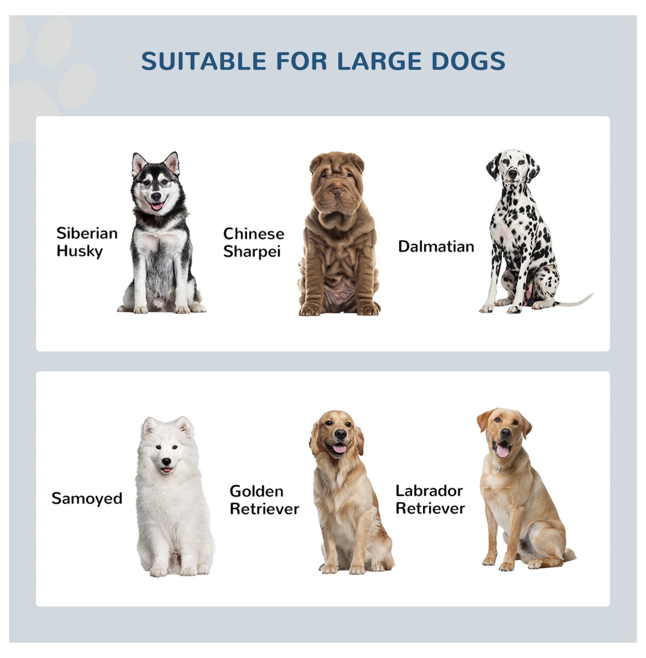 Dog Bowls with Storage Cabinet - 44L Capacity - Elevated Feeder for Large Dogs - Gray