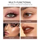 thumbnail image 4 of Lápiz Delineador de ojos azul nacarado, 12 colores, resistente al agua, lentejuelas brillantes, sombra de ojos, maquillaje, Cosméticos de belleza （03 Matte, 4 of 5