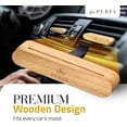 thumbnail image 2 of High Quality Wooden Car Air Freshener Vent Clips | 7 Fragrance Set, Long-Lasting Car Air Freshener, with Magnetic Clip | Contains Essential Oils | Provides 60 Days of Car Fragrance, 2 of 5