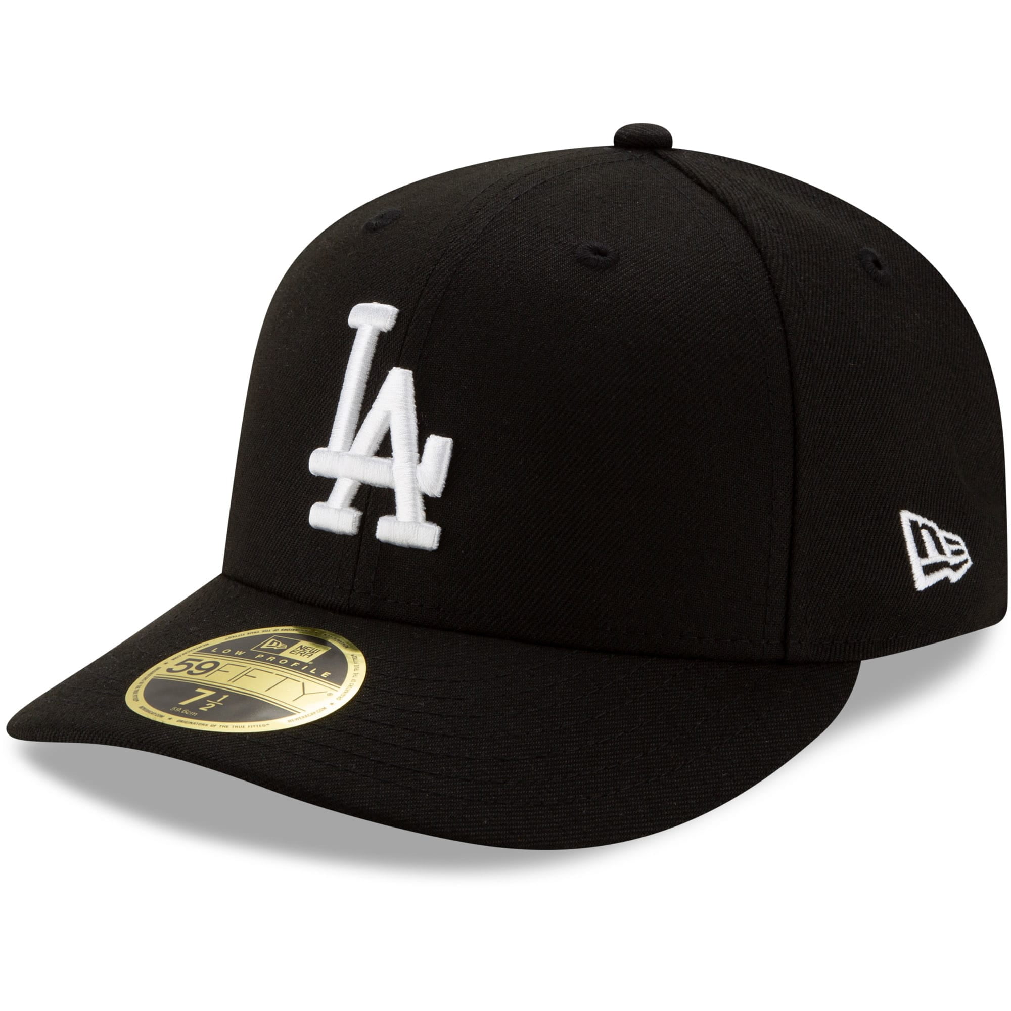 Los Angeles Dodgers New Era Team Low Profile 59fifty Fitted Hat Black Walmart Com Walmart Com
