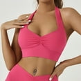 thumbnail image 4 of cfhntfmh Sports Bras for Women Fashion Ruched Seamless Wireless Liftup Bralettes Backless Low Impact Push up Athletic Yoga Bras, 4 of 4