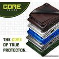 thumbnail image 4 of Core Tarps 8 Mil Heavy Duty Tarp Camping Tarpaulin Waterproof Cover, Silver/Black 16′ X 20′Ft, 4 of 7