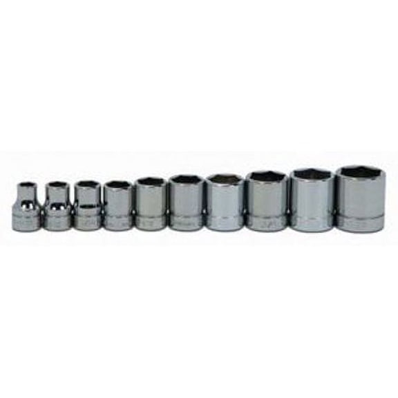 Williams WSB-10HRC 10-Piece 3/8-Inch Drive Shallow 6 Point Socket Set
