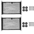 thumbnail image 1 of HLONK Fule Cargo Nets 2Pcs Car Stretchable Small Cargo Net Pocket Trunk Side Elastic Storage Mesh Bag, 1 of 10