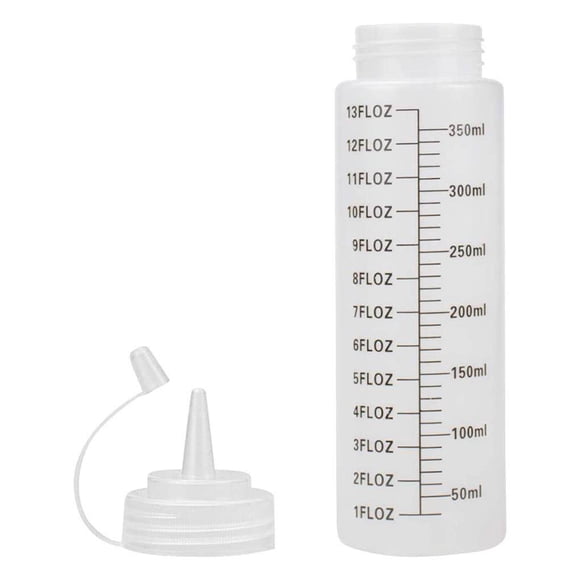 relayinert 6 pcs 350ml Condiment Squeeze Bottles Salad Dressing Squeeze Bottle Condiment Dispenser Empty Bottle Kitchen Accessories