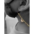 thumbnail image 2 of Two-tone Labrador Silhouette Heart Goldtone Face Mask Necklace, 2 of 2