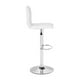 Zuo Oxygen 45" Faux Leather Bar Stool in White - image 2 of 4
