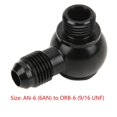 thumbnail image 4 of AN?6 Banjo Adapter to ORB?6 9/16 UNF Bolt Aluminium Low Height Precise Black Car Accessory, 4 of 5