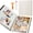 Beige, variant on TickJOY Self Adhesive Photo Album Book 11×10.6" – Linen Large Scrapbook Album de Fotos for 4x6, 5x7, 8x10 Pictures, 40 Pages Magnetic Photo Album Scrapbook with 3 Metallic Pens – Beige