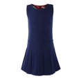 thumbnail image 3 of Bienzoe Girl's Stretchy Pleated Durable School Uniforms Jumper Navy 6X, 3 of 3