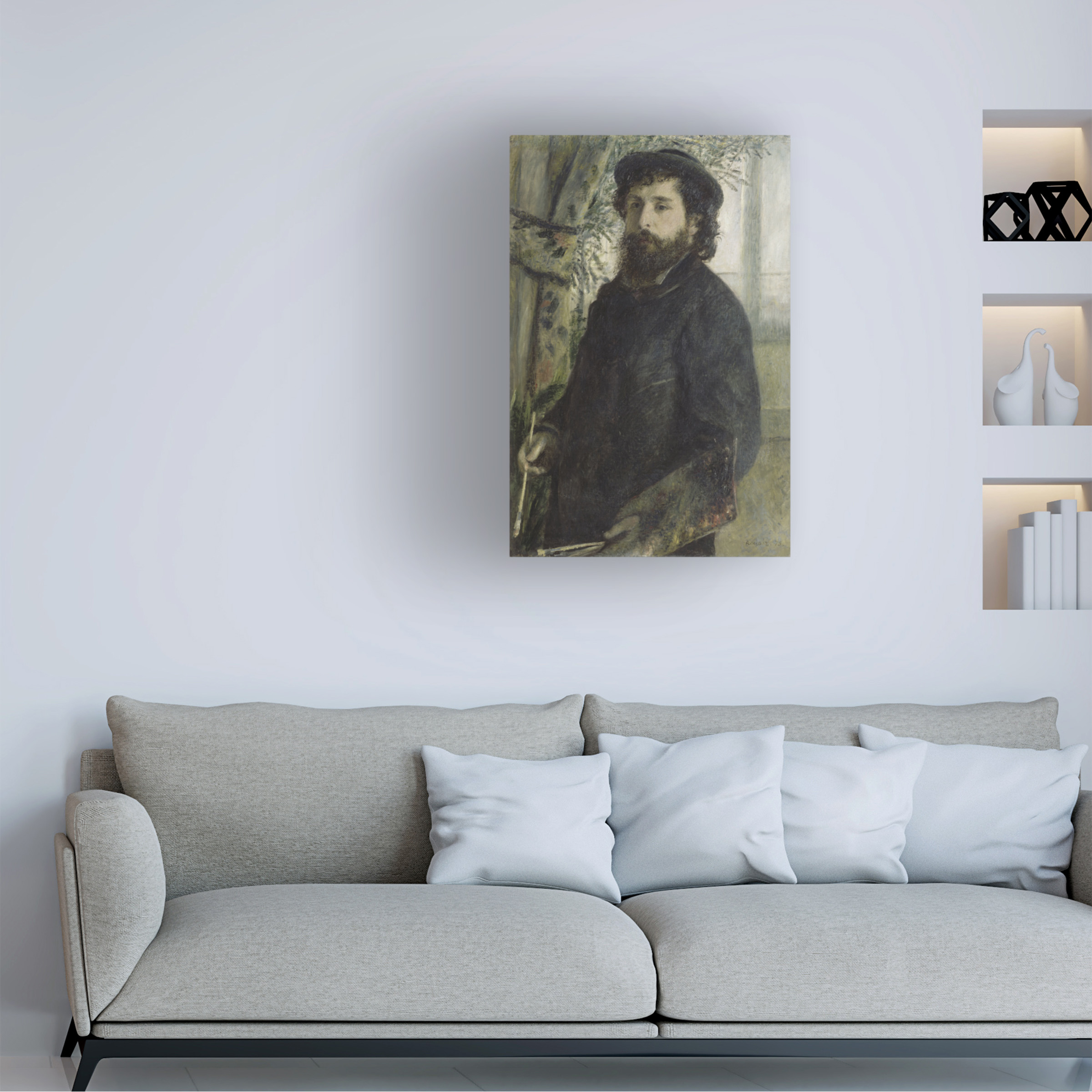 Renoir 'Claude Monet' Canvas Art