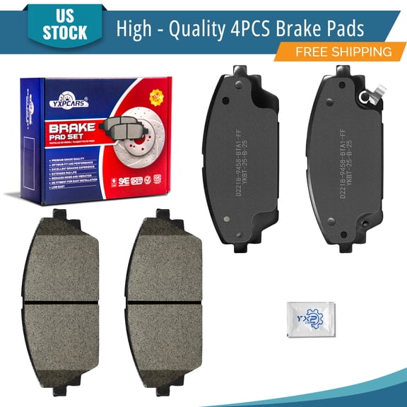 YXPCARS Front Ceramic Brake Pads (P-2218), Brake Pads Set for 2019 - 2022 Mazda 3 Sport