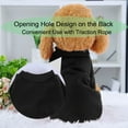 thumbnail image 6 of Polyester Dog Sweatshirt Pet Winter/Fall Clothes Fleece Lined Warm Coat for Small and Medium Dogs Black XS, 6 of 7