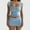 Sky Blue, variant on Babysbule Lounge Sets for Women Women's Cute Two Piece Outfits Sleeveless Camisole Tank Tops And Mini Skirt Summer Sets Tracksuit Homewear