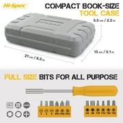 Hi-Spec Tool Kit for Household & Office 24pcs Basic Home DIY Compact Portable Toolbox Case – Mini Tool Set