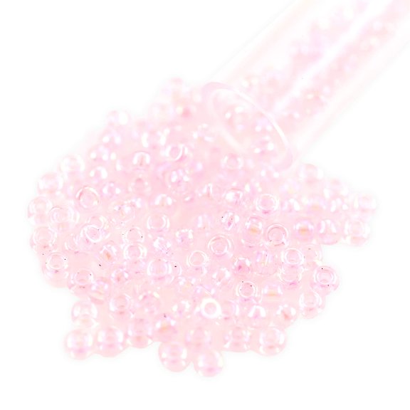 Miyuki Round Rocaille Seed Bead 8/0 Inside Color Rainbow Light Pink