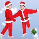 thumbnail image 2 of Disfraz de Papá Noel para niños y niñas, traje de fiesta de Navidad, 2 of 4