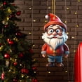 thumbnail image 4 of Accesorios para coche, Electrónica para coche, Regalos para coche, Colgante de árbol de Navidad enano acrílico 2D con impresión doble de enano navideño, Adornos para vehículos, 4 of 6