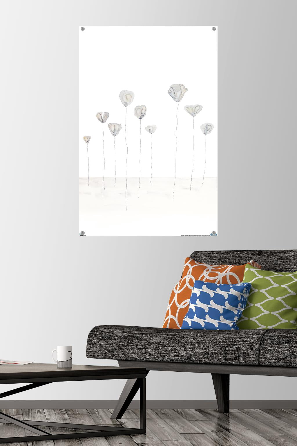 Reinders - Flowers Wall Poster with Pushpins, 22.375" x 34"