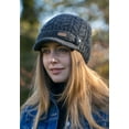 thumbnail image 4 of Erin Knitwear Traditional Cable Knit Wool Beanie, Dark Gray, One Size, 4 of 5