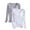 Gray, variant on Kaemgyyd 2 Pc Plus Size Tops for Women Casual Loose Long Sleeve Undershirts Solid Crewneck Trendy Outfits Clothes with Built in Bra