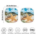 thumbnail image 7 of Jeiento Starfish Beach Sun Shade for Car Windshield 2 Pack Foldable Automotive Front Window Sunshade Protector Heat and UV Rays That Keeps Vehicle Cool Suitable for Cars, 7 of 7