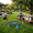 Blue+Black, variant on Portable Roundnet Game Set with 2 Balls,Sturdy Net,Carry Bag,Family Entertainment Ball Game for Beach,Backyard,Camping,Yellow+Black