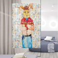 thumbnail image 1 of Multicolor Self-Adhesive Privacy Glass Window Film Hipster Fashion Rabbit Modern Humor Design Self Static Heat Control Window tinting Film Hippie Decor 31.5Wx62.9L-inch, 1 of 7