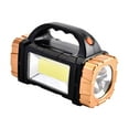 thumbnail image 3 of Almencla Solar Powered Xpe LED Flashlight Mini Flashlight for Climbing Travel Working Gold, 3 of 8