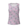 thumbnail image 4 of Xecao Flamingo print women's scoop neck, loose-fit workout tank tops for the gym., 4 of 9