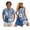 Blue Polynesian Flower, variant on Matching Outfits for Couples Casual Beach Vacation Party Shirt Blue Polynesian Flower Lightweight Mens Shirts Casual Breathable Suitable for Everyday Casual Wear