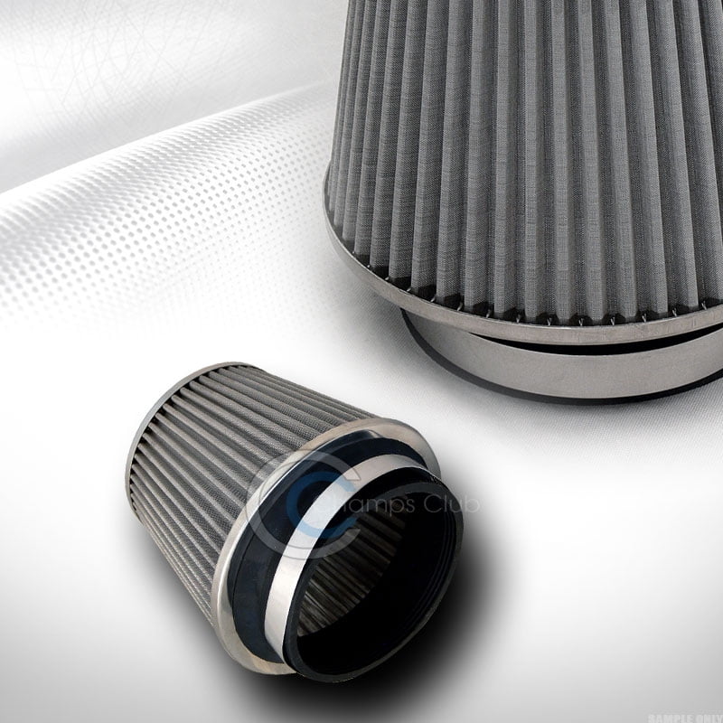 RL Concepts 4.5 INCH CONE SILVER INLET HIGH FLOW AIR INTAKE FILTER