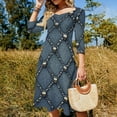 thumbnail image 4 of Studded Denim Pattern-1 Dress Summer Dresses Woman Street Style Big Size Casual Dress, 4 of 9