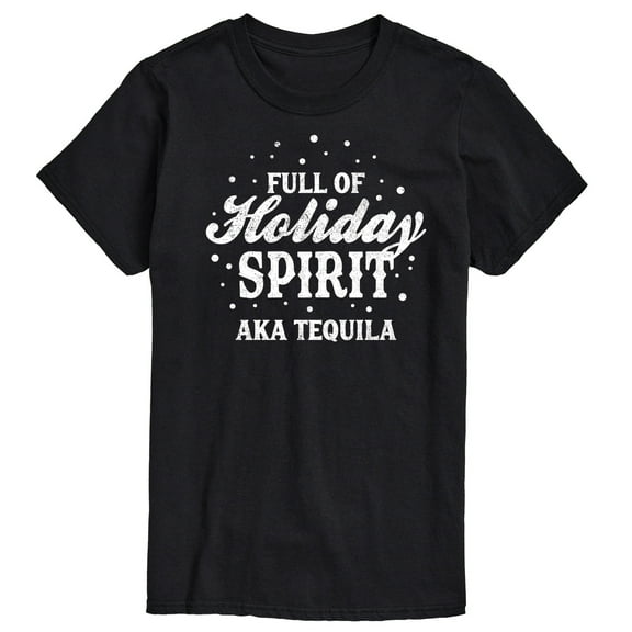 Instant Message - Full Of Holiday Spirit Funny Christmas - Men's Short Sleeve Graphic T-Shirt