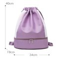 thumbnail image 2 of Hukapapa Bolsa de Fitness Bolsa de natación con separación húmeda y Seca, Mochila Impermeable para Almacenamiento en la Playa, Equipo Deportivo, Púrpura, 2 of 6