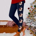 thumbnail image 2 of Women's Christmas Print High Waisted Leggings Yoga Pants for Workout Comfort Stretch Lift Casual Trousers, 2 of 2