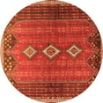 thumbnail image 1 of Ahgly Company Indoor Round Persian Orange Traditional Area Rugs, 3' Round, 1 of 1