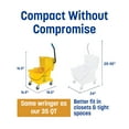 thumbnail image 3 of Commercial Mop Bucket with Side-Press Wringer, 26-Quart, Durable Polypropylene, Yellow, 3 of 8