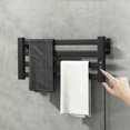 thumbnail image 2 of Accesorios de baño en blanco y negro, secador de toallas. Toallero eléctrico con pantalla táctil inteligente. Toallero eléctrico doméstico montado en la pared., 2 of 5