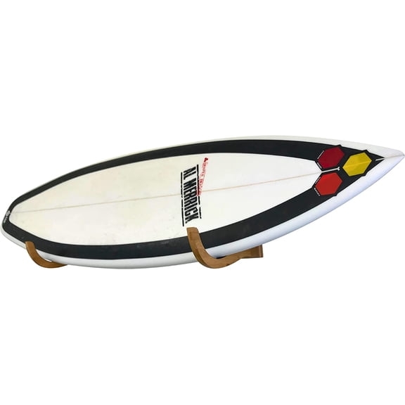 COR Surf Surfboard Wall Rack for Longboards and Shortboards | Beautiful Surf Board Wood Wall Display Mount Works Indoor and Outdoor (Bamboo)