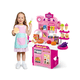 thumbnail image 1 of Xtellar Cocina Infantil De Juguete Cocina De Juguete Ddcat Juguetes para niñas Juego de 53 piezas, 1 of 1