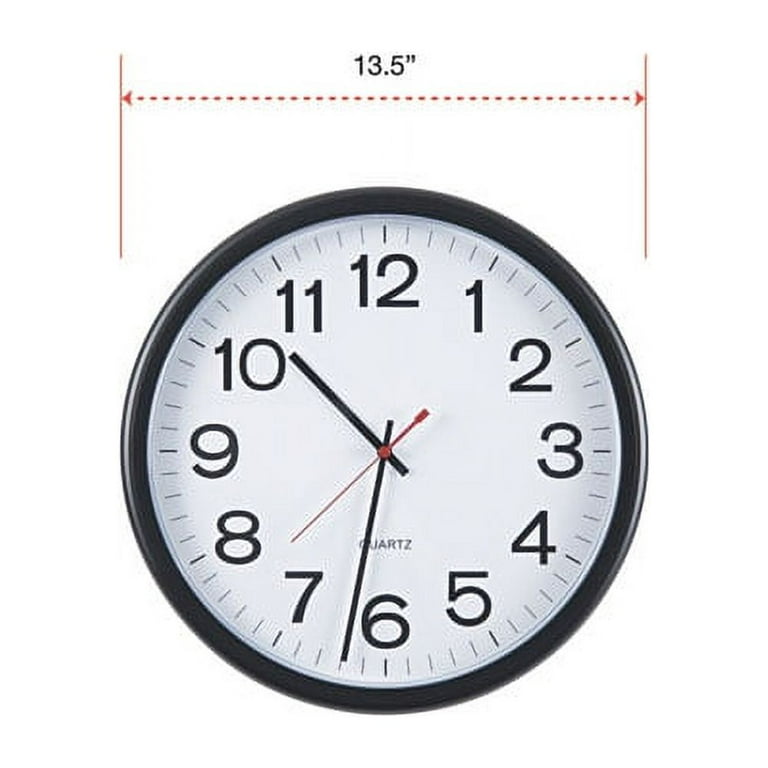 Indoor/Outdoor Round Wall Clock, 13.5 Indoor/Outdoor Round Wall Clock, 13.5