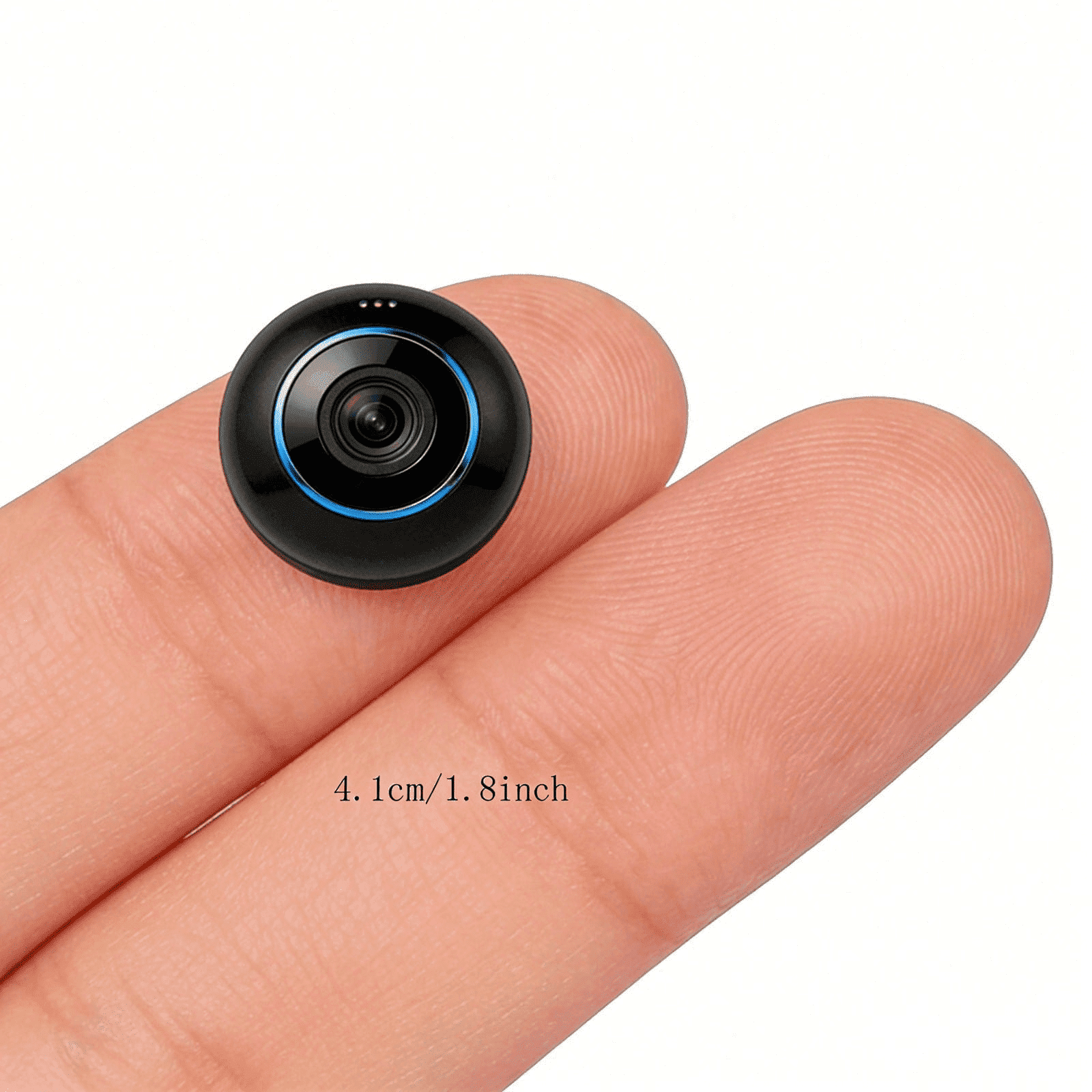 Mini 4K HD WiFi Home Security Camera, Rechargeable Night Vision Cam with Motion Detection, Portable Surveillance Cam for Apartment Dorm, Office Cubicle & Personal Safety
