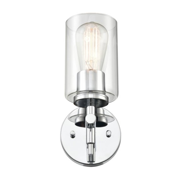 Millennium Lighting 929 Lighting 1 Light bathroom Wall Sconce with clear Glass Shade Chrome Chrome Polished