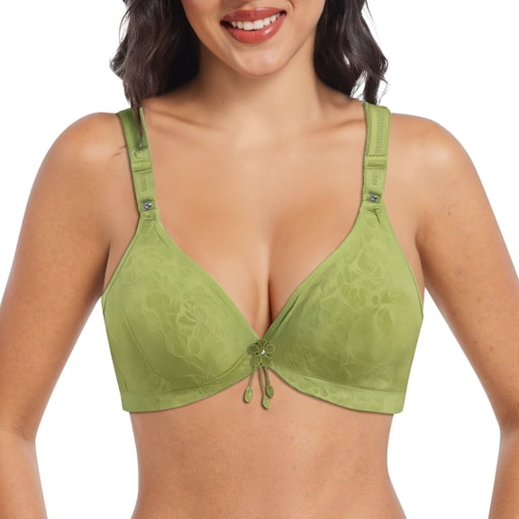 RMGVDSD Womens Seamless Bras Women's Solid Color Comfortable Non Wired Non Breathable Bras Comfort Minimizer Bras