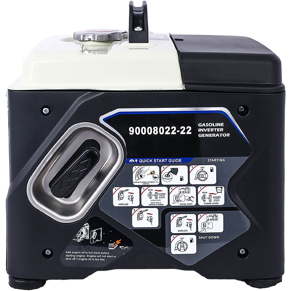 Portable 1200W Inverter Generator Ultra Quiet Gas Engine 56cc 4-Stroke EPA Compliant Eco Mode Lightweight for Home Backup & Camping